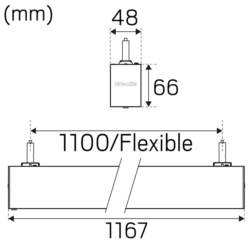 Kontorsarmatur Hide-a-lite Actor Basic Pendant MP 50/50 Dim
