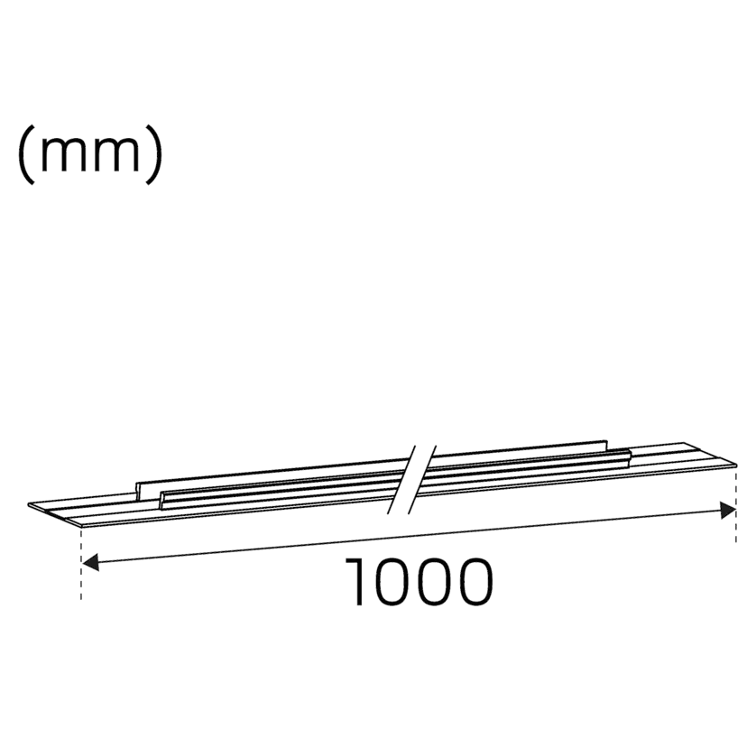 Täcklock Hide-a-lite LiteTrac 1-fas Vit