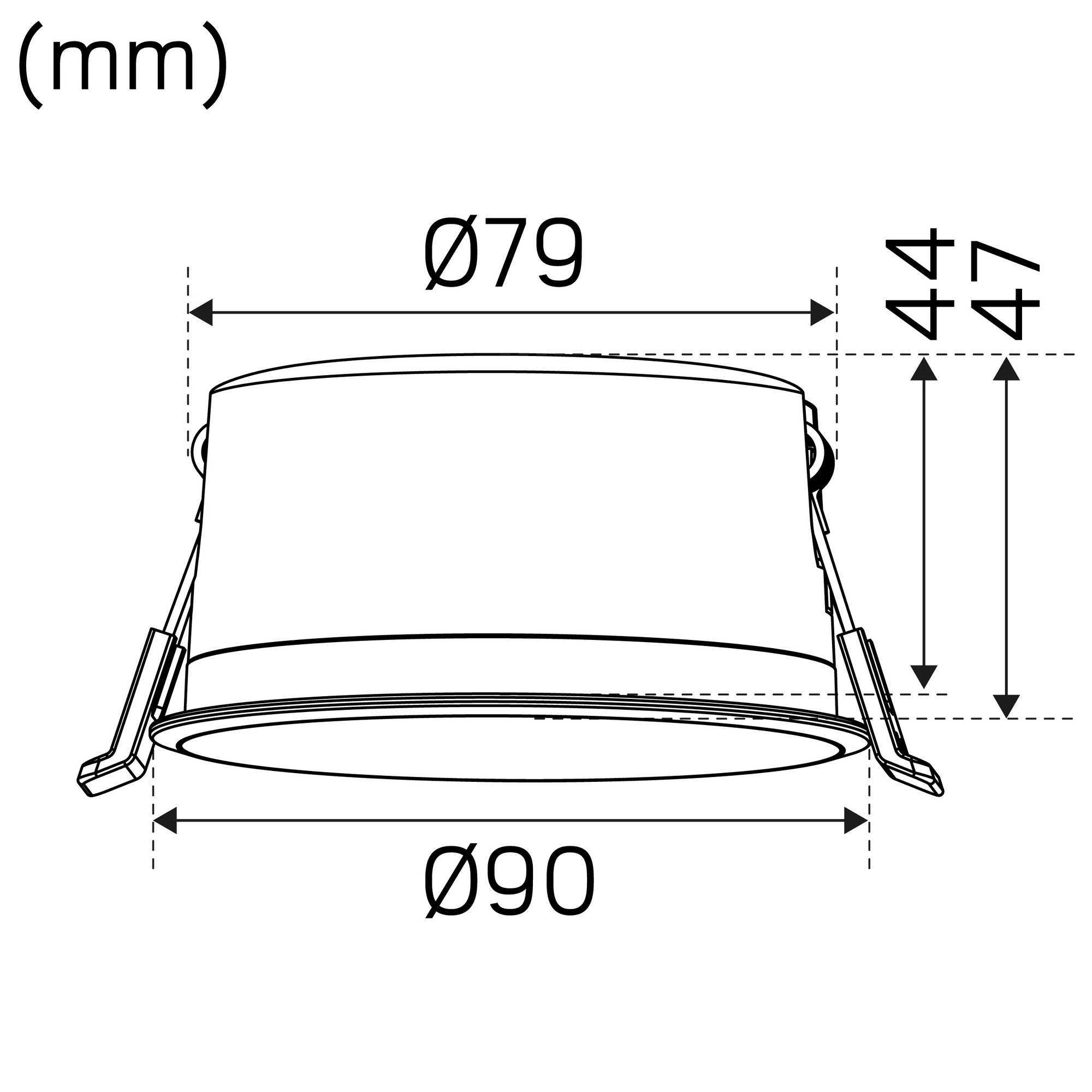 LED-Downlight Hide-a-lite Optic Quick Deep ISO Vit