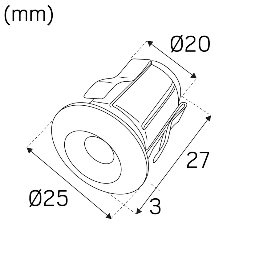 Minidownlight Hide-a-lite Heatspot G2 Kit BS 6-pack