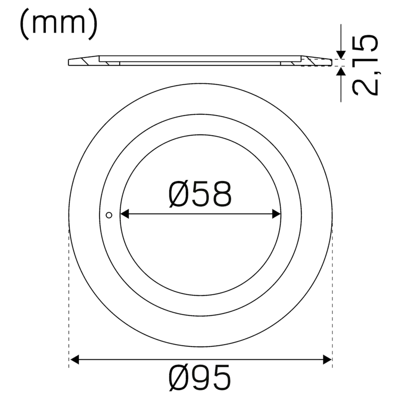 Täckring Hide-a-lite Optic S 95