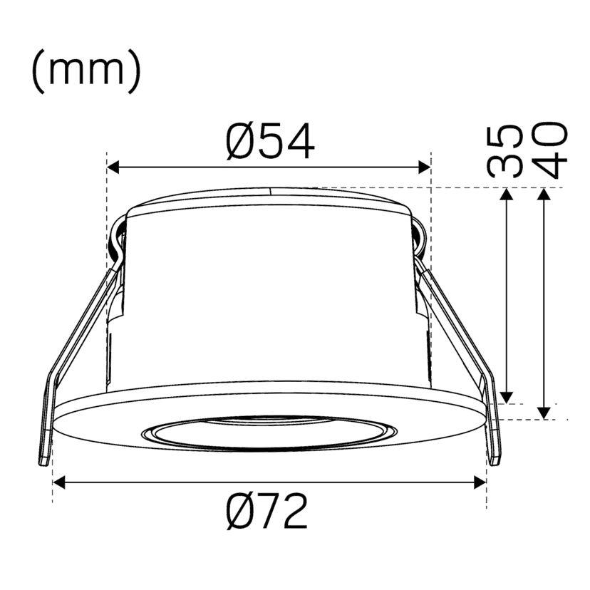 LED-downlight Hide-a-lite Optic S Quick ISO 6-pack Tune