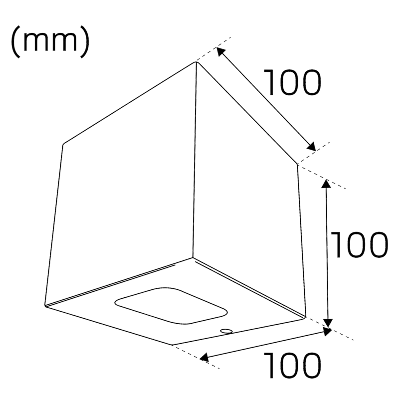 Väggarmatur Hide-a-lite Cube I