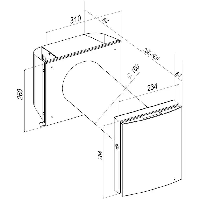 Rumsventilator Flexit Roomie Dual
