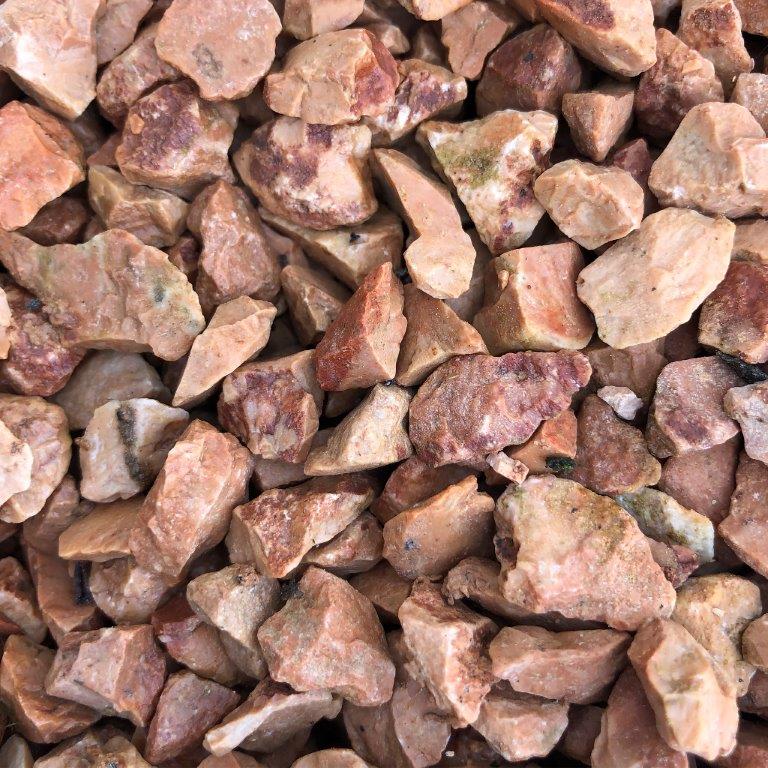 Dekorsten Magrab Krossprodukter Tegelfärgad marmor 9-12 mm, 1000 kg Säck