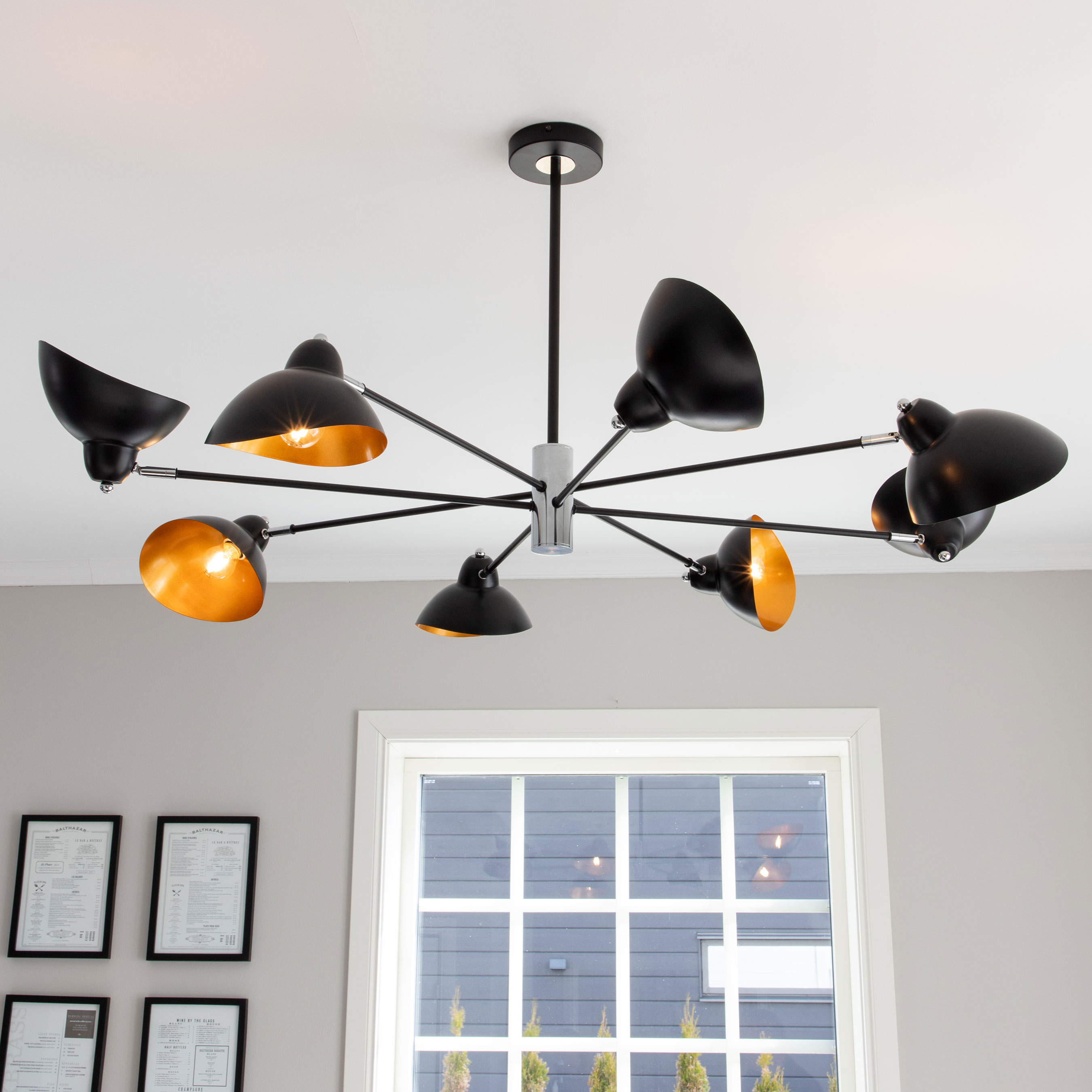 Taklampa Venture Home Emilio 8L