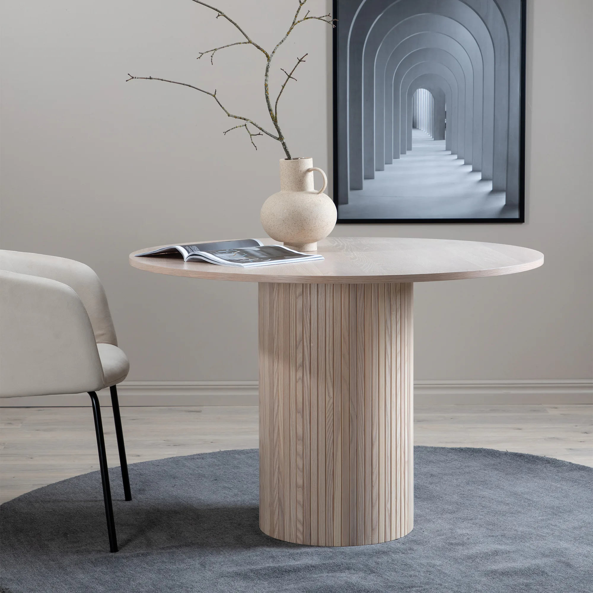 Matbord Venture Home Bianca Ø110 cm