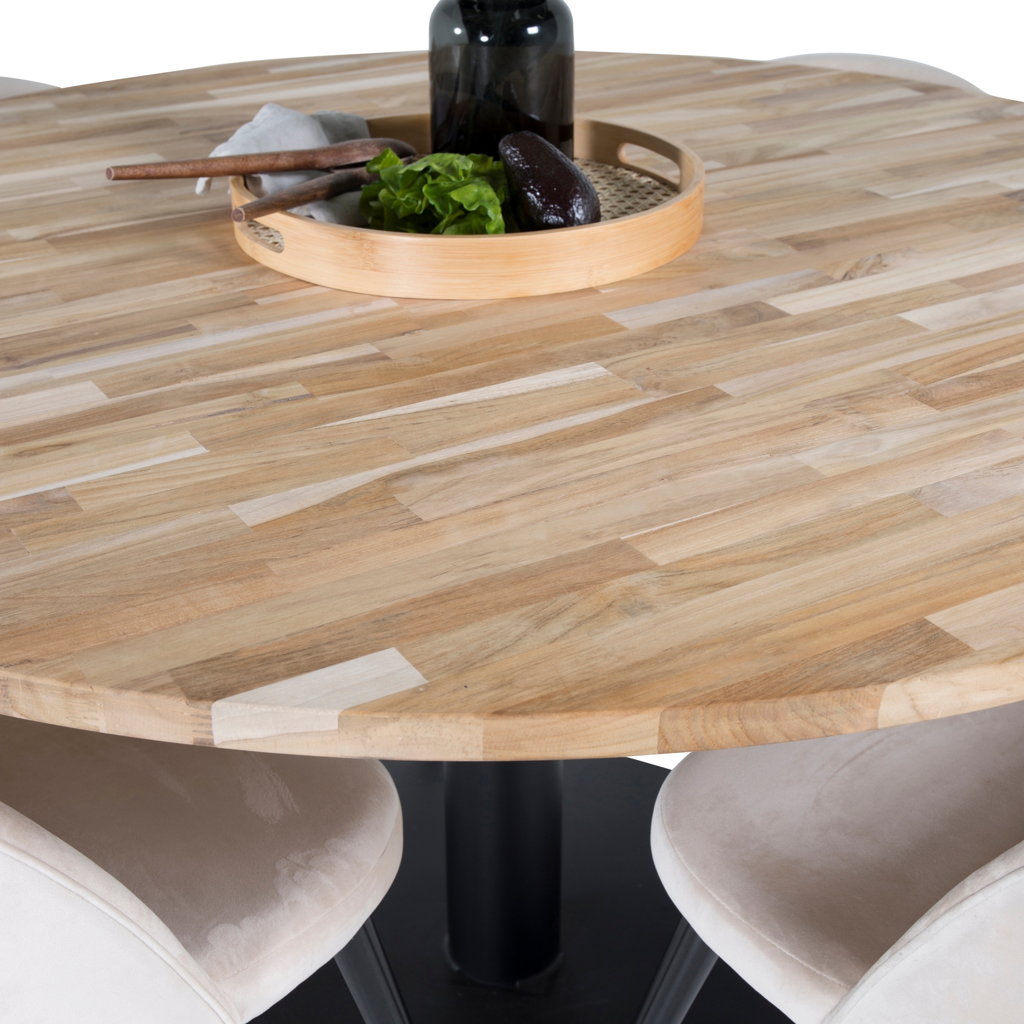 Matgrupp Venture Home Cirebon med 4 Velvet Stolar