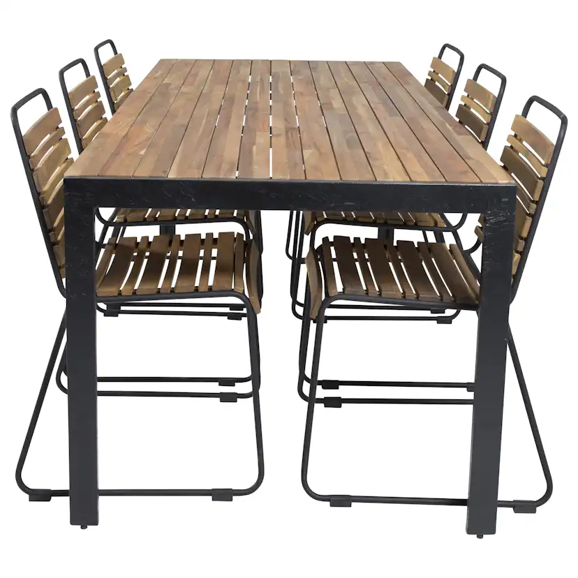 Matgrupp Utomhus Venture Home Berfin med 6 Trädgårdsstolar