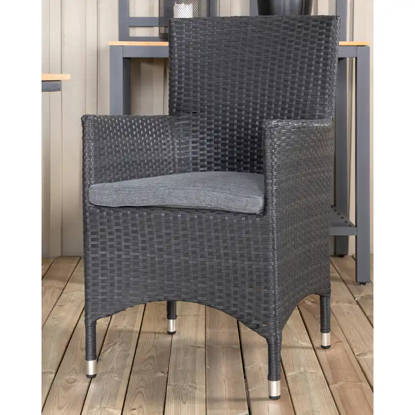 Matgrupp Utomhus Venture Home Meya 160/240 med 4 Milwa Trädgårdsstolar