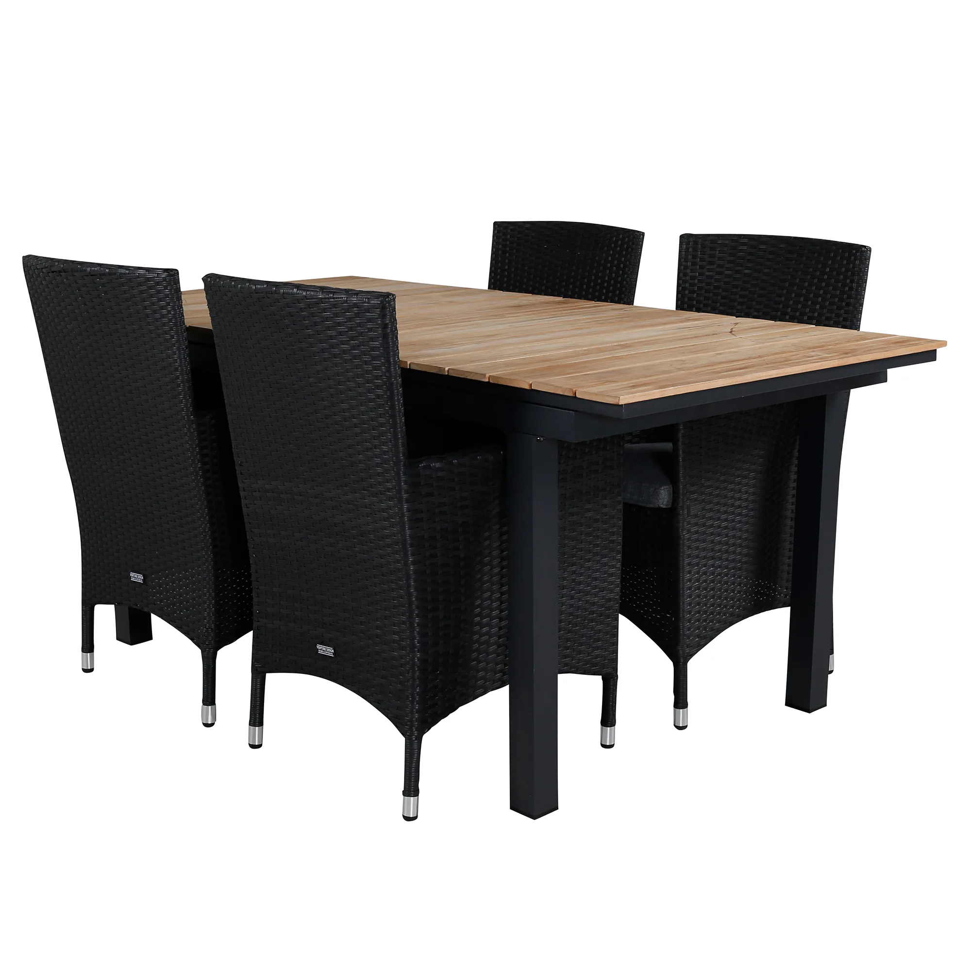 Matgrupp Utomhus Venture Home Meya 160/240 med 4 Milwa Trädgårdsstolar