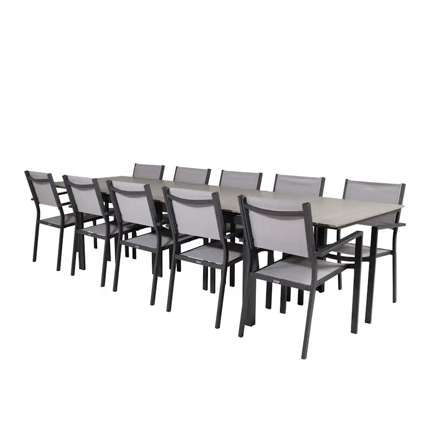 Matgrupp Venture Home Lova 224/324 med 10 Copacabana Karmstolar