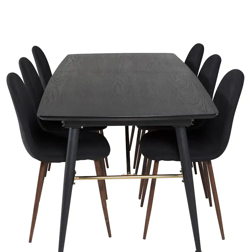 Matgrupp Venture Home Guld med 6 Pobbie Stolar Polyestertyg