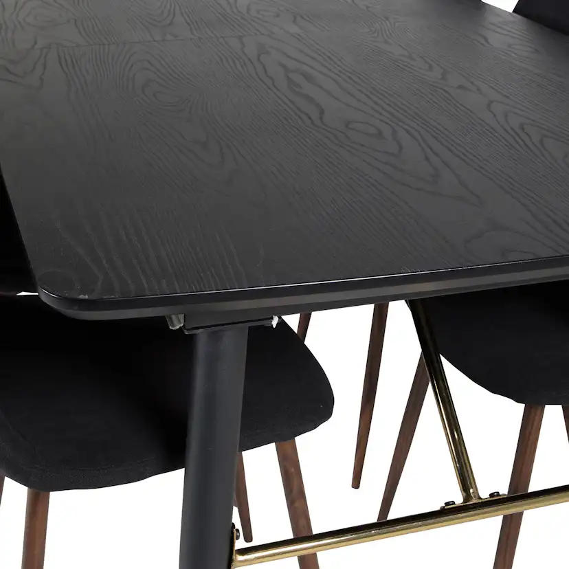 Matgrupp Venture Home Guld med 6 Pobbie Stolar Polyestertyg