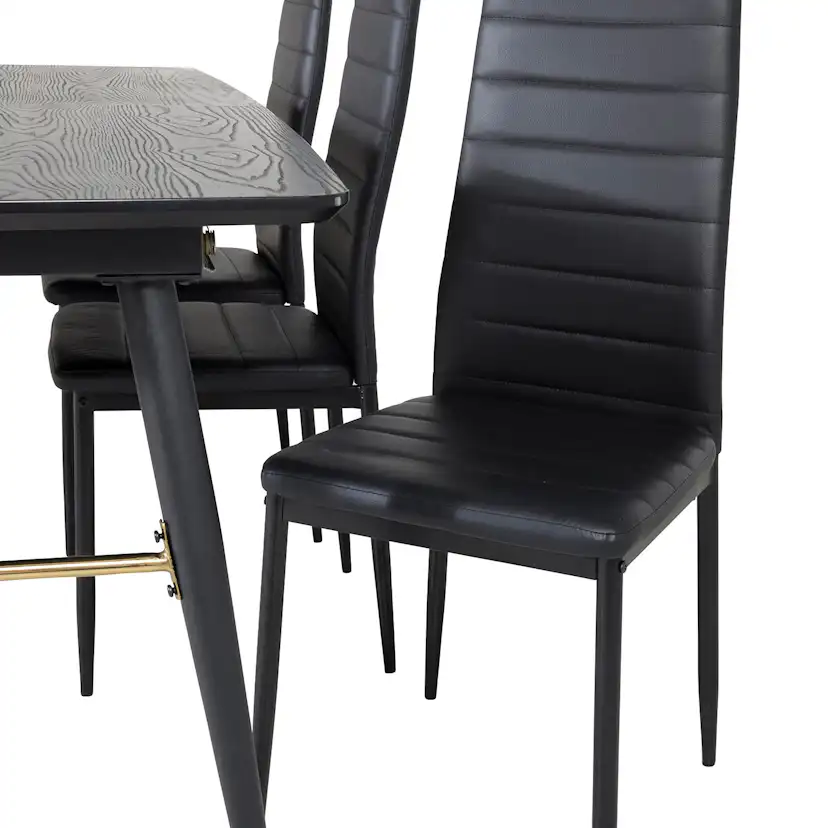 Matgrupp Venture Home Gold med 6 Slim Stolar