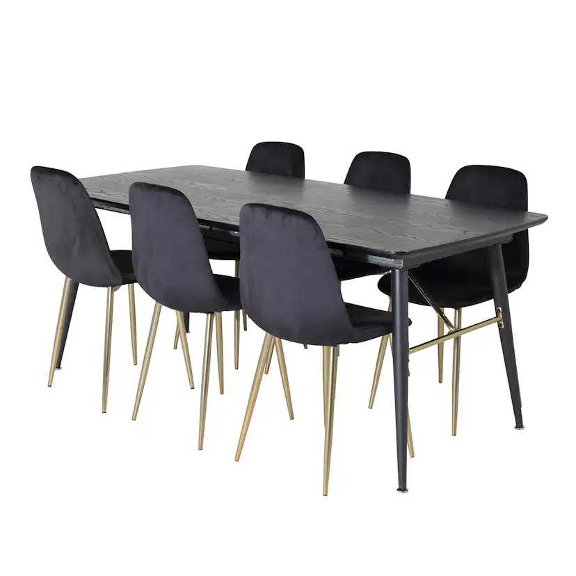 Matgrupp Venture Home Gold med 6 Polar Stolar