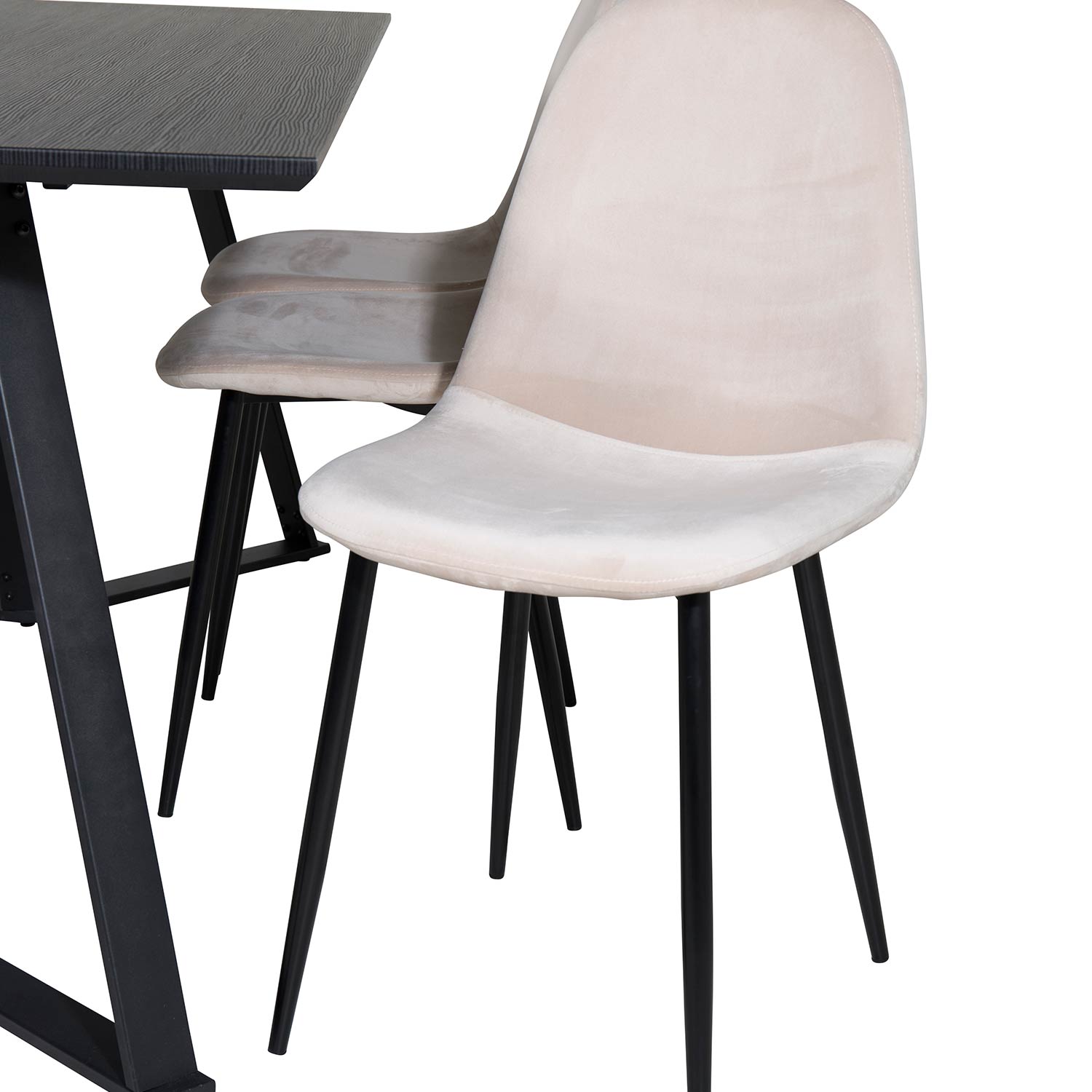 Matgrupp Venture Home Madde med 6 Pobbie Stolar Sammet