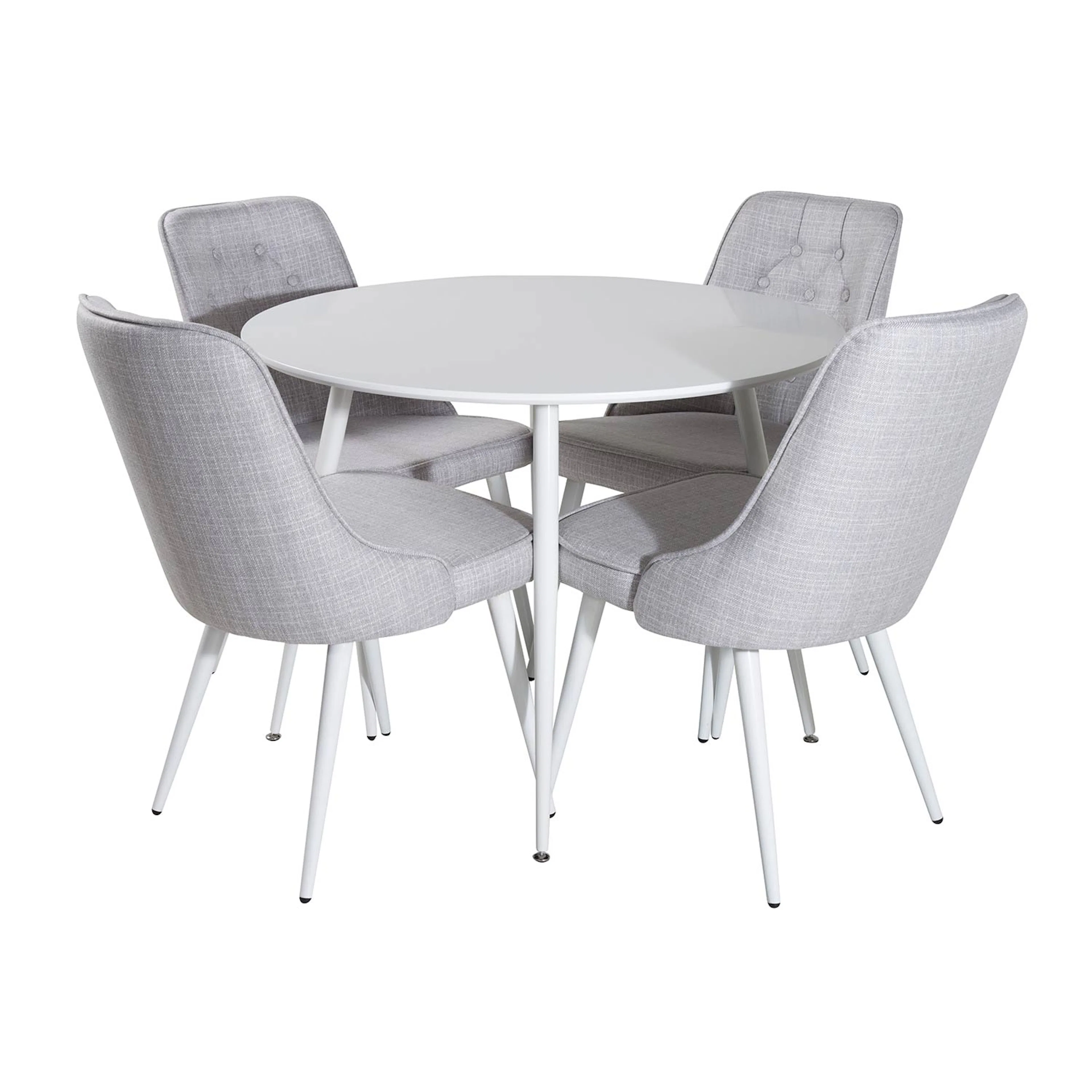 Matgrupp Venture Home Plake med 4 Vera Stolar Polyestertyg Runt