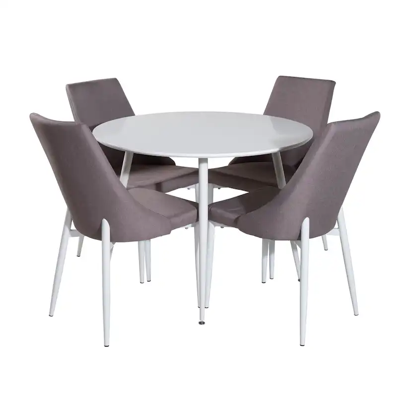 Matgrupp Venture Home Plake med 4 Laura Stolar Polyestertyg Runt