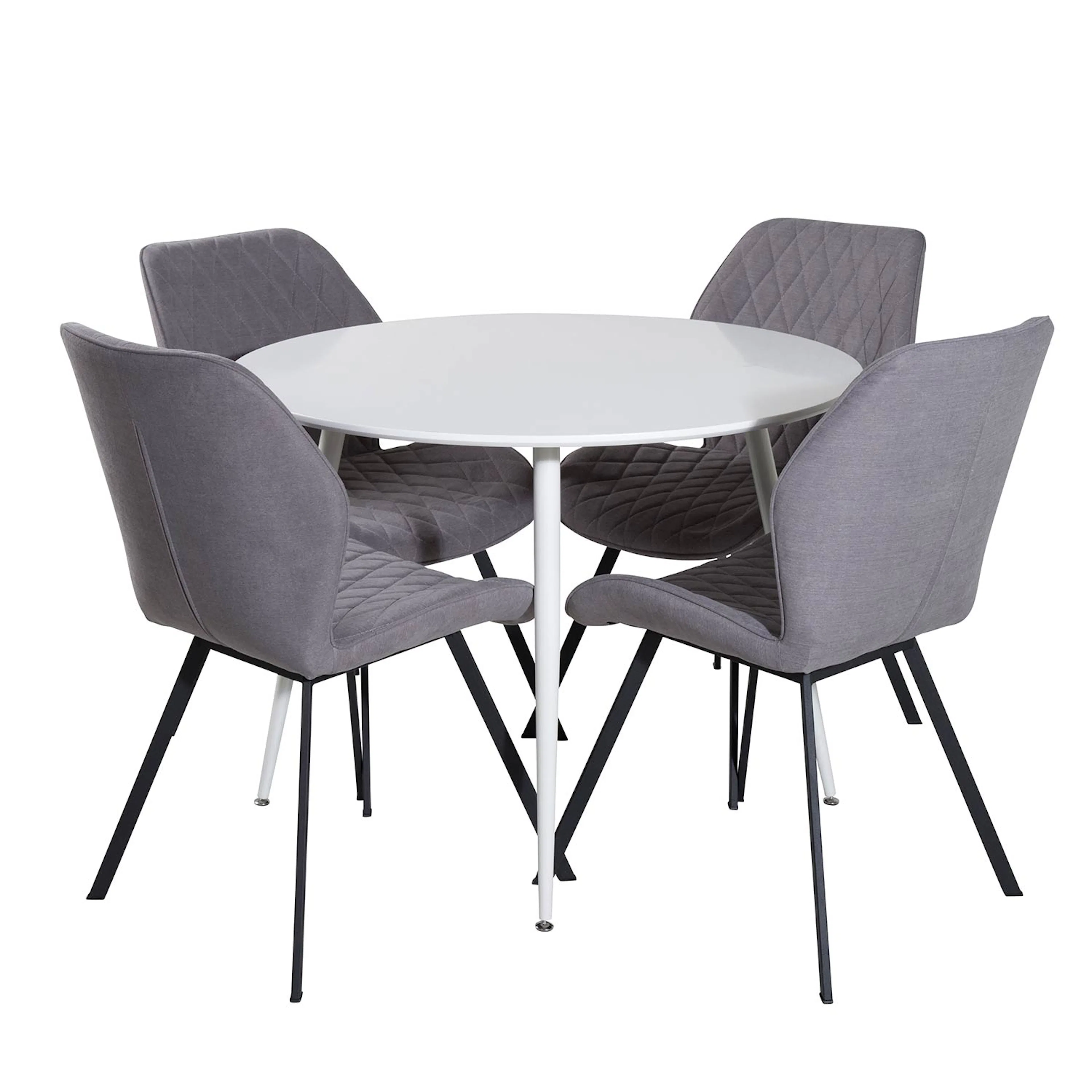 Matgrupp Venture Home Plake med 4 Geneva Stolar Runt