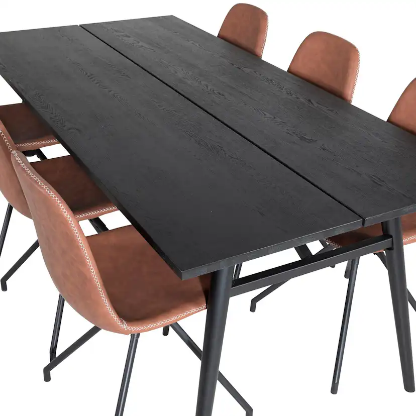 Matgrupp Venture Home Salt med 6 Pobbie Stolar Snurrfunktion