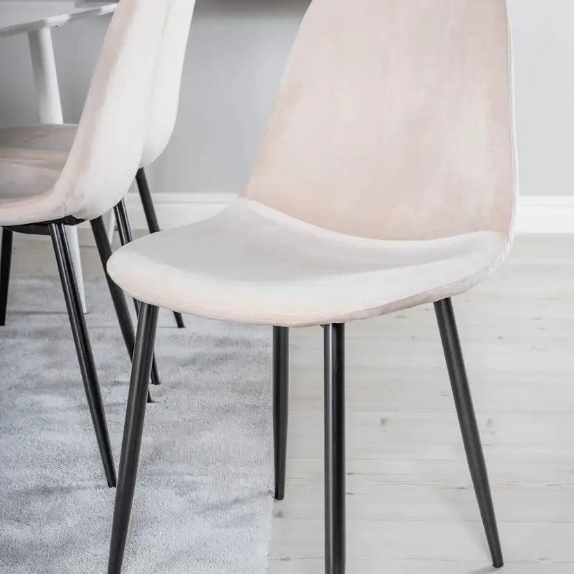 Matgrupp Venture Home Pobbie med 6 Stolar Sammet