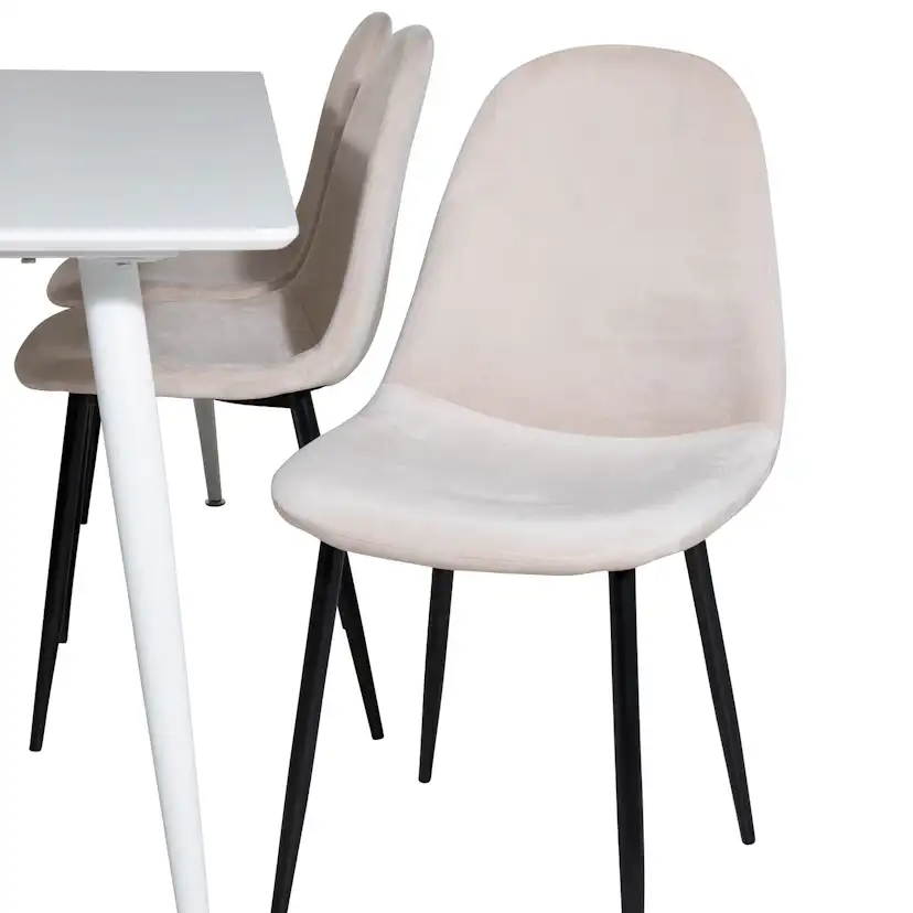 Matgrupp Venture Home Pobbie med 6 Stolar Sammet