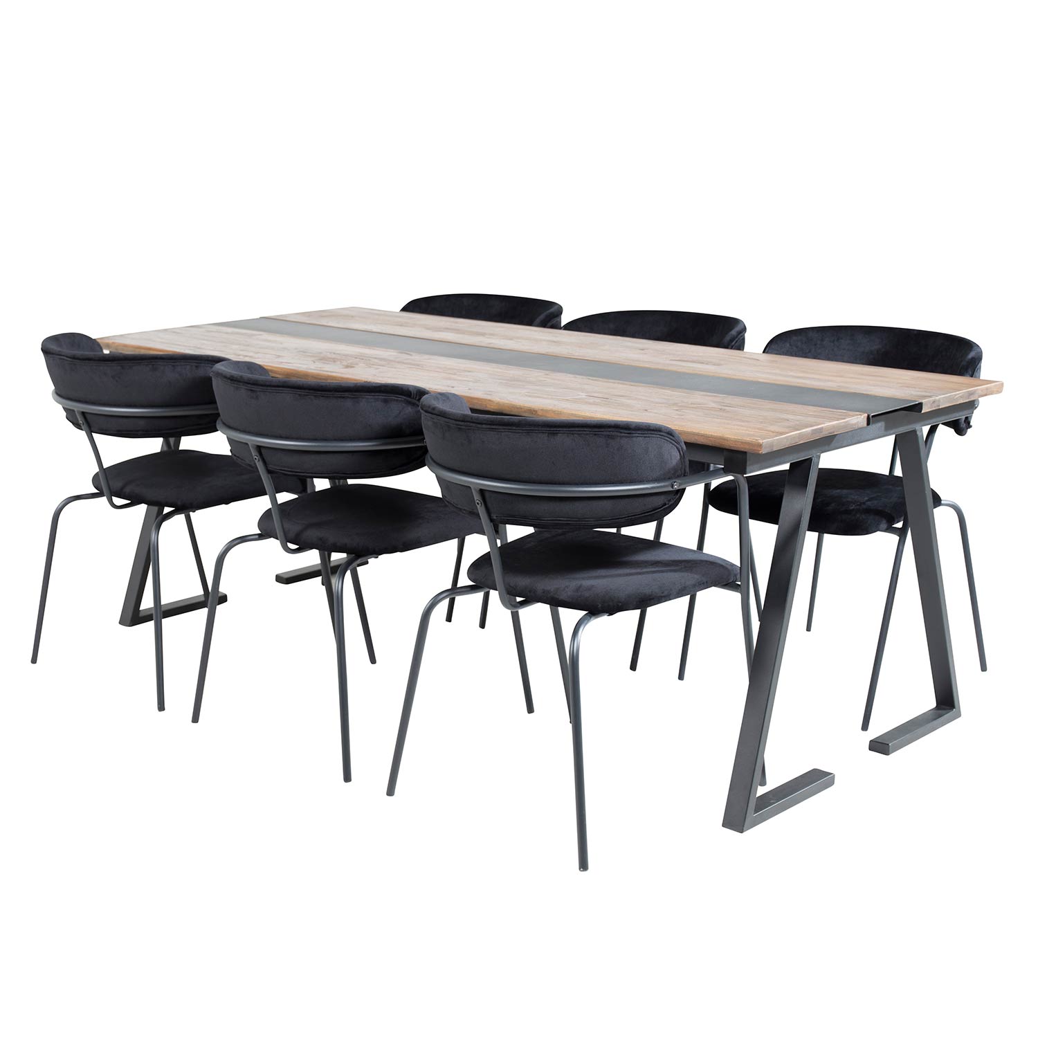 Matgrupp Venture Home Jane med 6 Aris Stolar