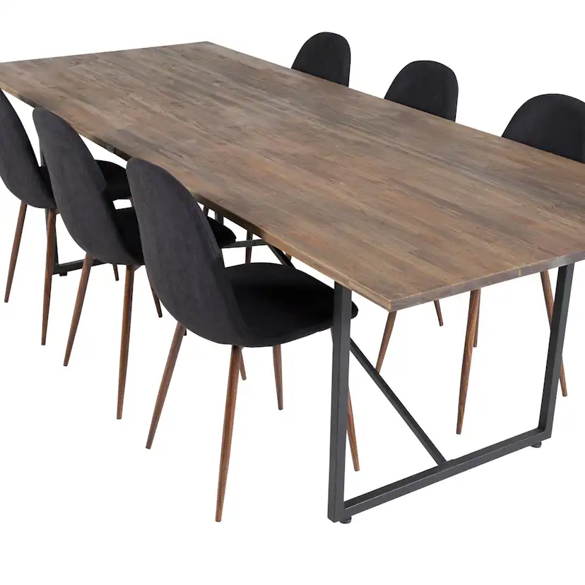 Matgrupp Venture Home Peo med 6 Pobbie Stolar Polyestertyg