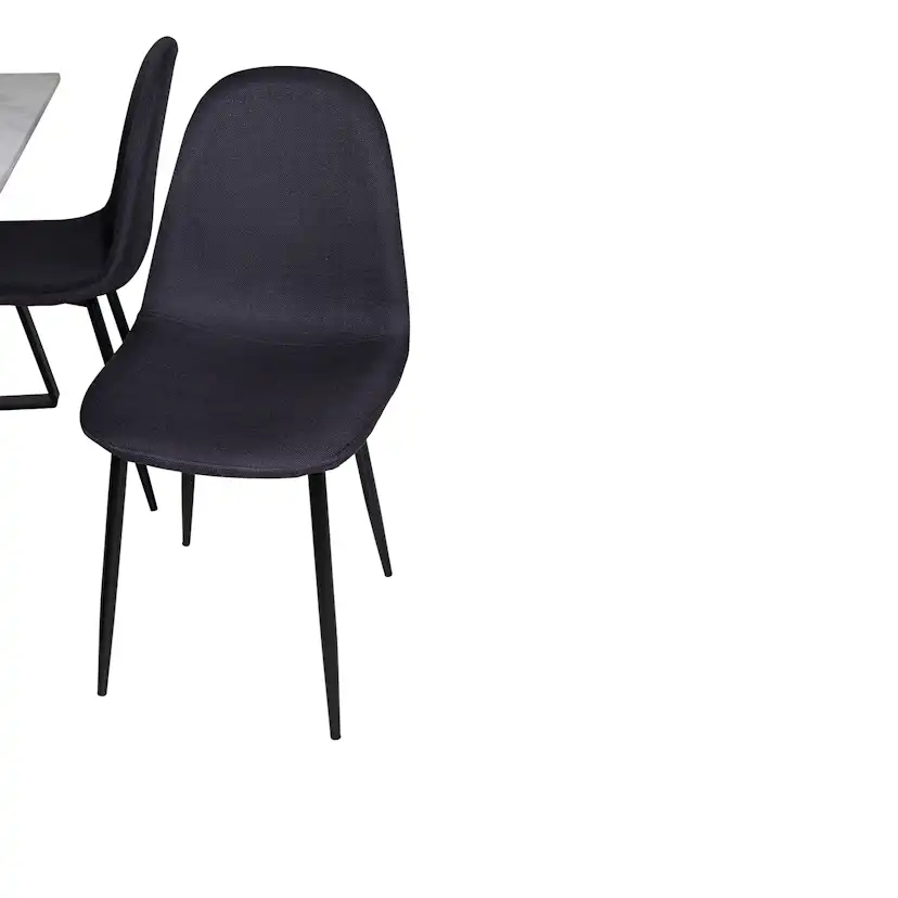 Matgrupp Venture Home Estelle 140 med 4 Pobbie Stolar PolyEstelletyg