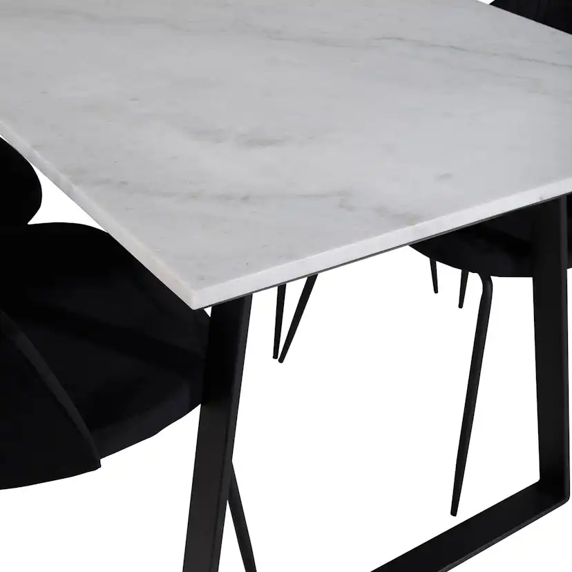 Matgrupp Venture Home Estelle 140 med 4 Wrigley Stolar