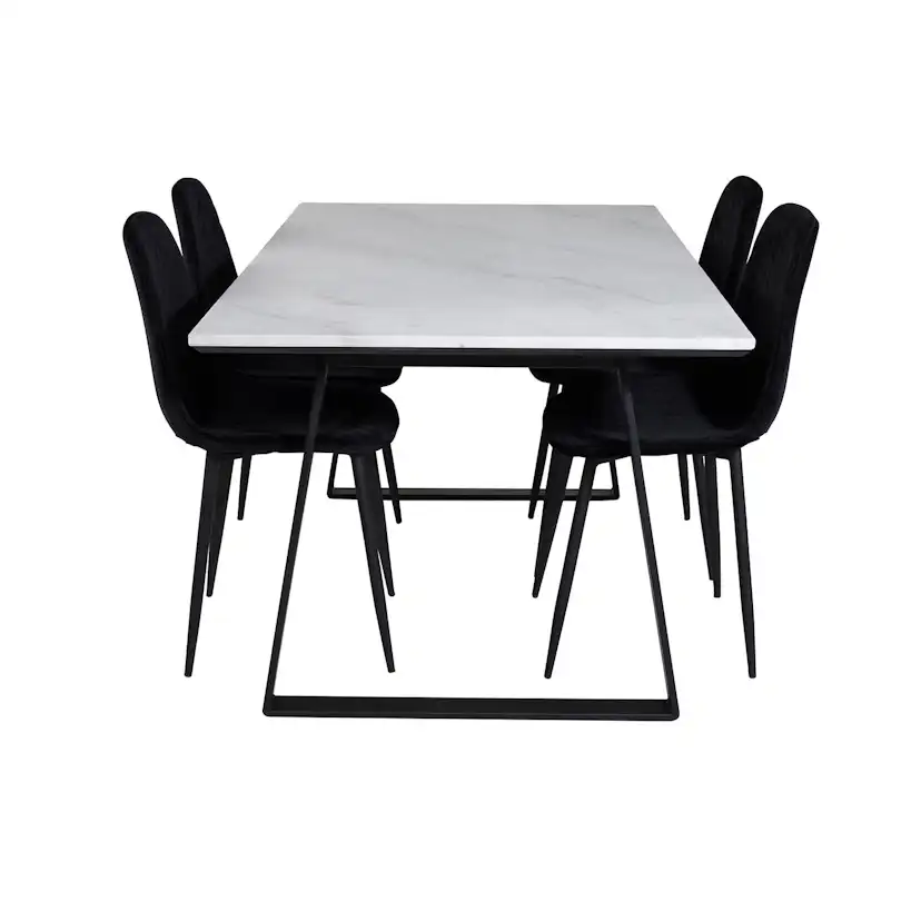 Matgrupp Venture Home Estelle 140 med 4 Phoi Stolar