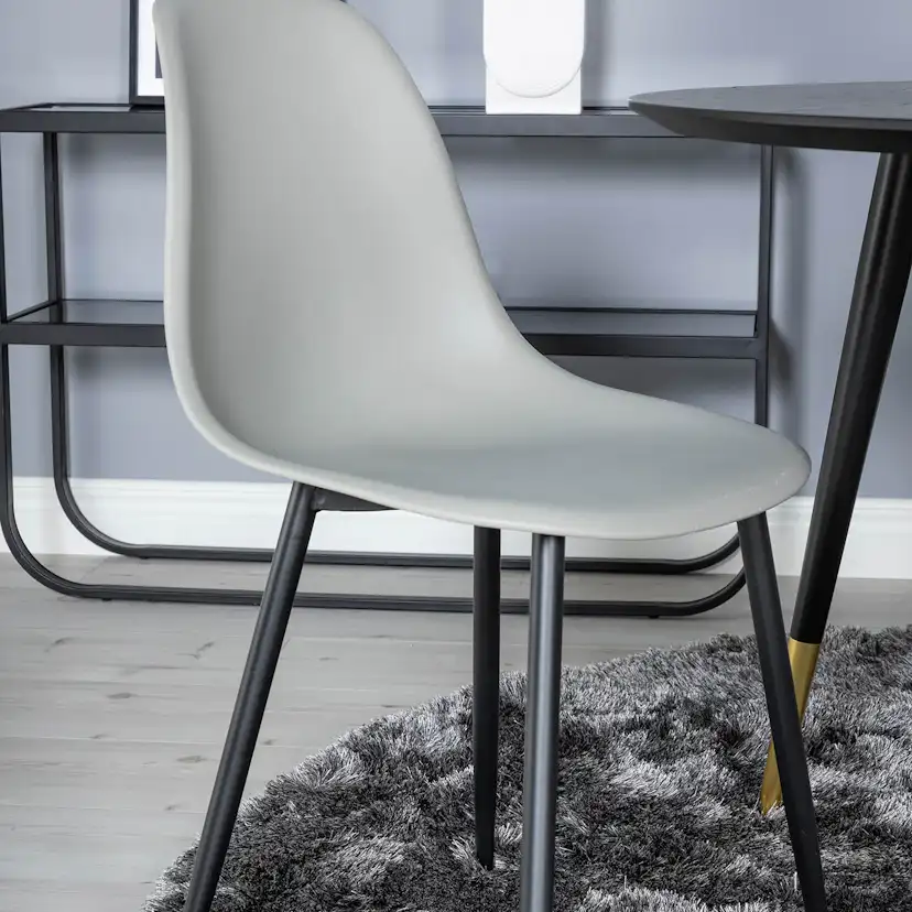 Matgrupp Venture Home Dipp Ø115 cm med 4 Polar Plast Stolar