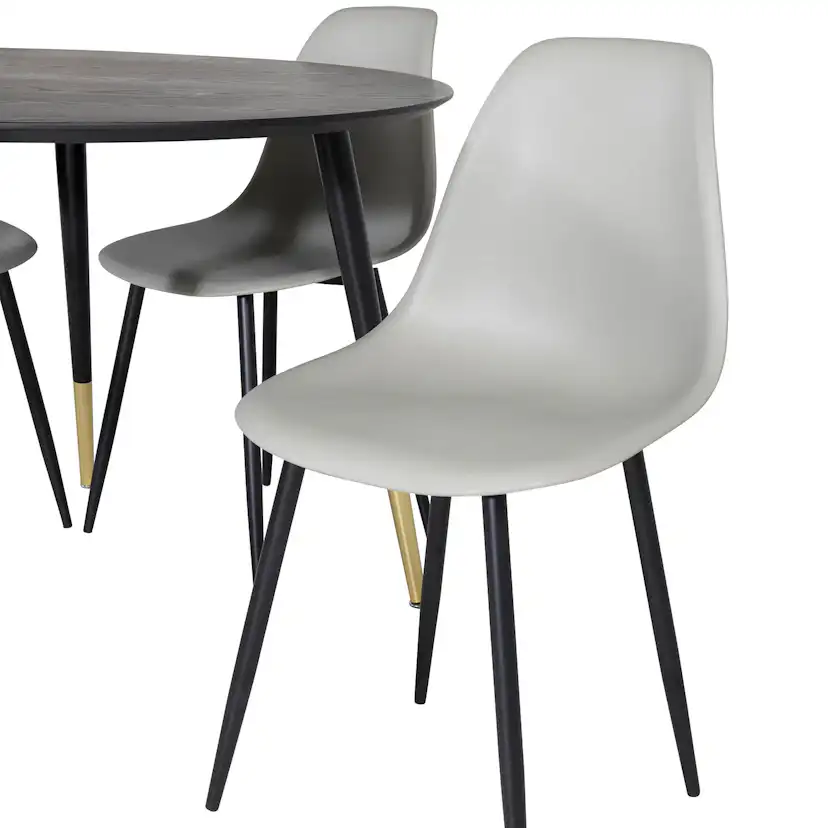 Matgrupp Venture Home Dipp Ø115 cm med 4 Polar Plast Stolar