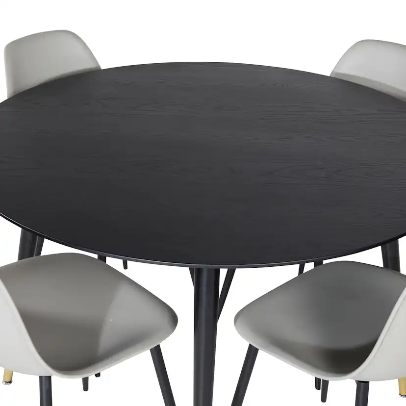 Matgrupp Venture Home Dipp Ø115 cm med 4 Polar Plast Stolar