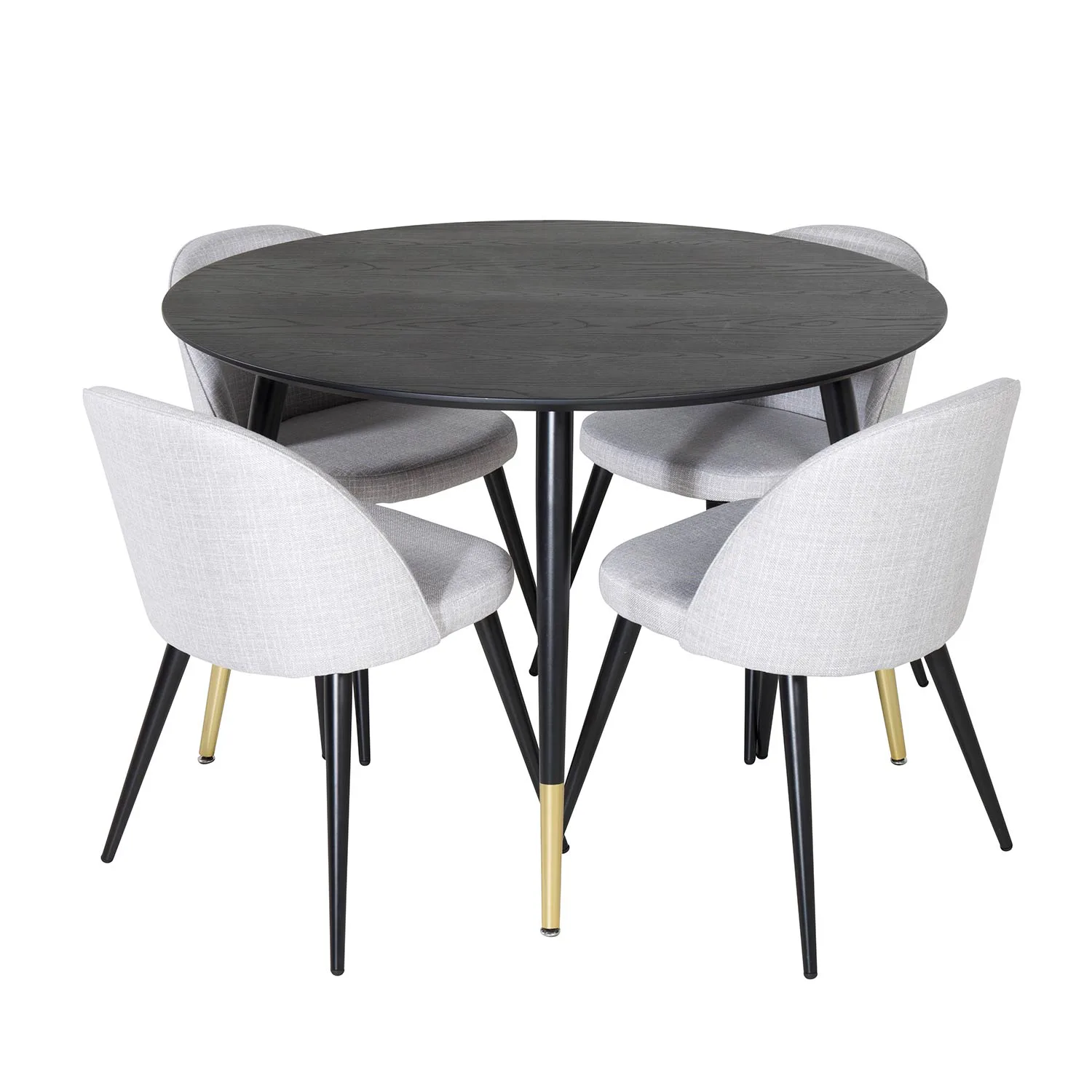 Svart/Mässing/Ljusgrå