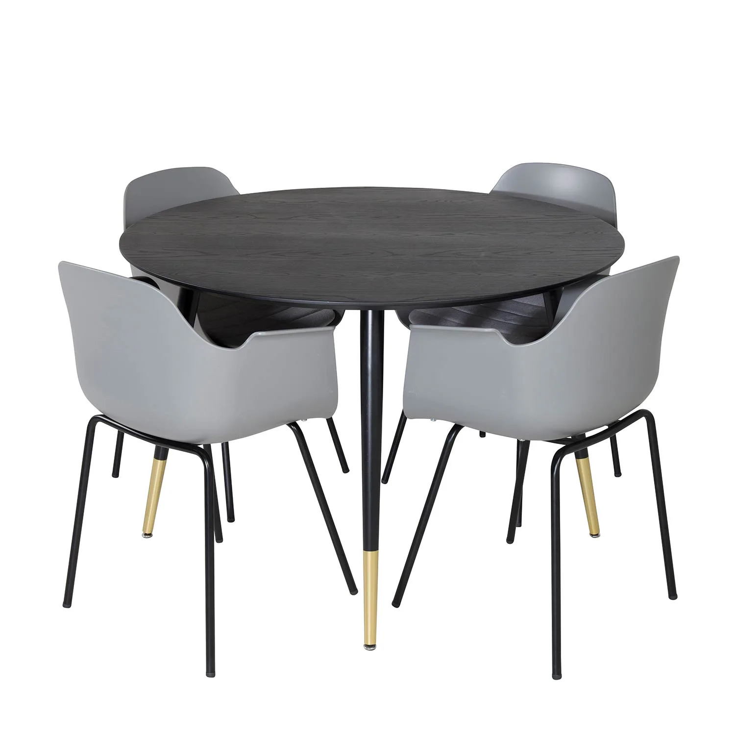 Matgrupp Venture Home Dipp Ø115 cm med 4 Comfort Stolar