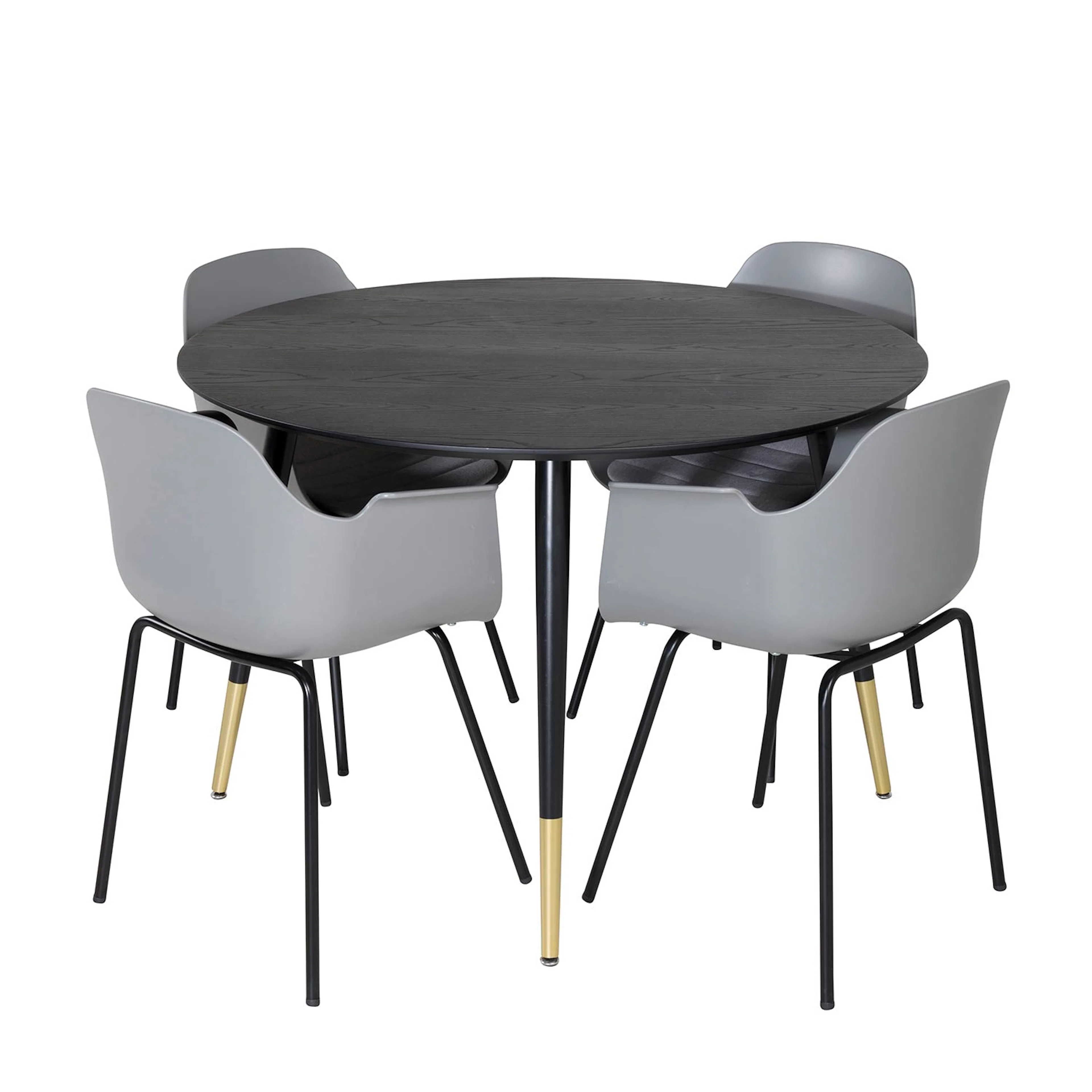 Matgrupp Venture Home Dipp Ø115 cm med 4 Comfort Stolar