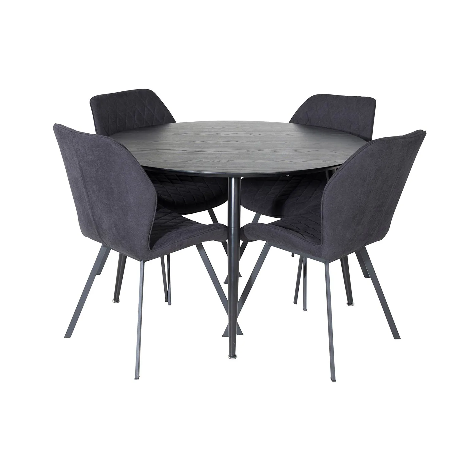 Matgrupp Venture Home Dipp Ø115 cm med 4 Gemma Stolar