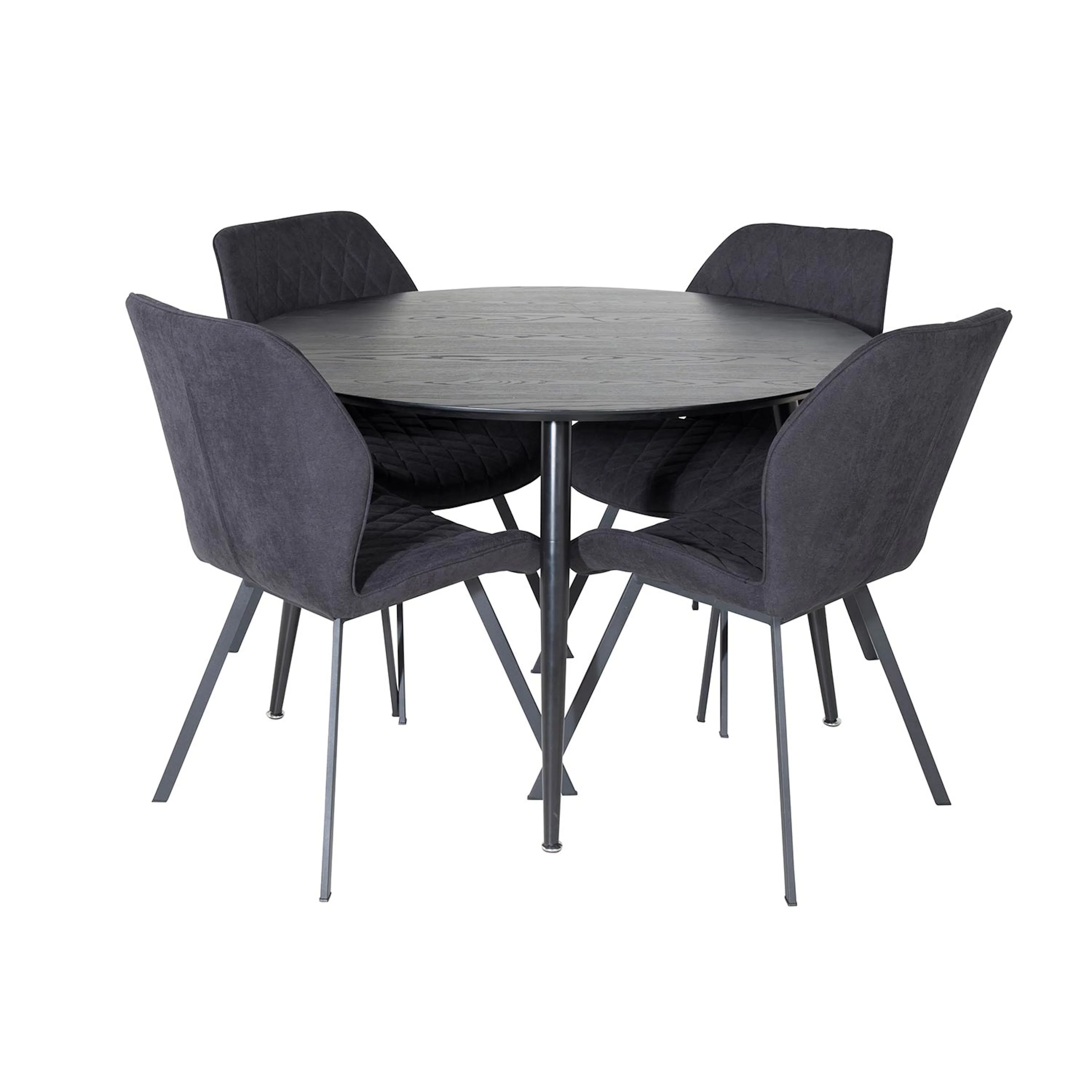 Matgrupp Venture Home Dipp Ø115 cm med 4 Gemma Stolar