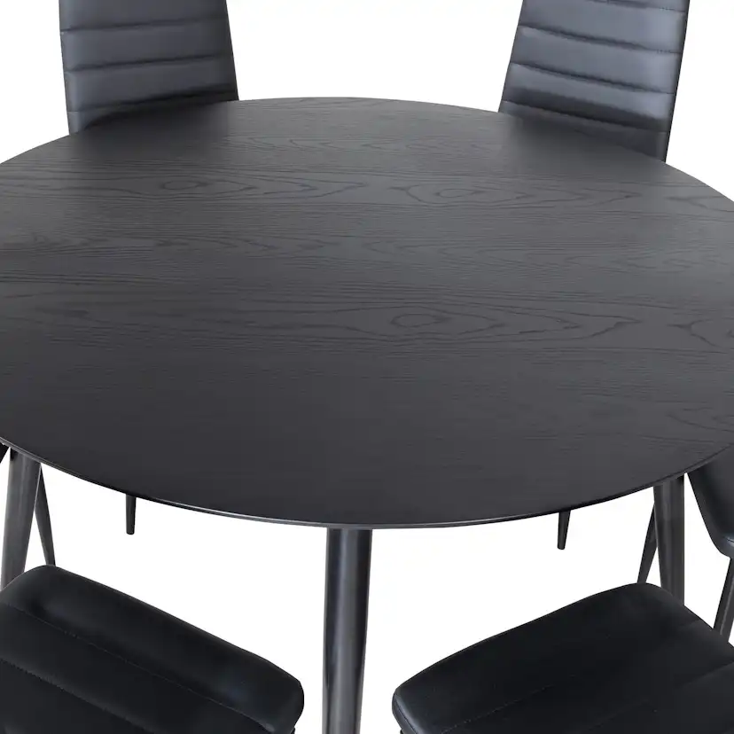 Matgrupp Venture Home Dipp Ø115 cm med 6 Slim Stolar