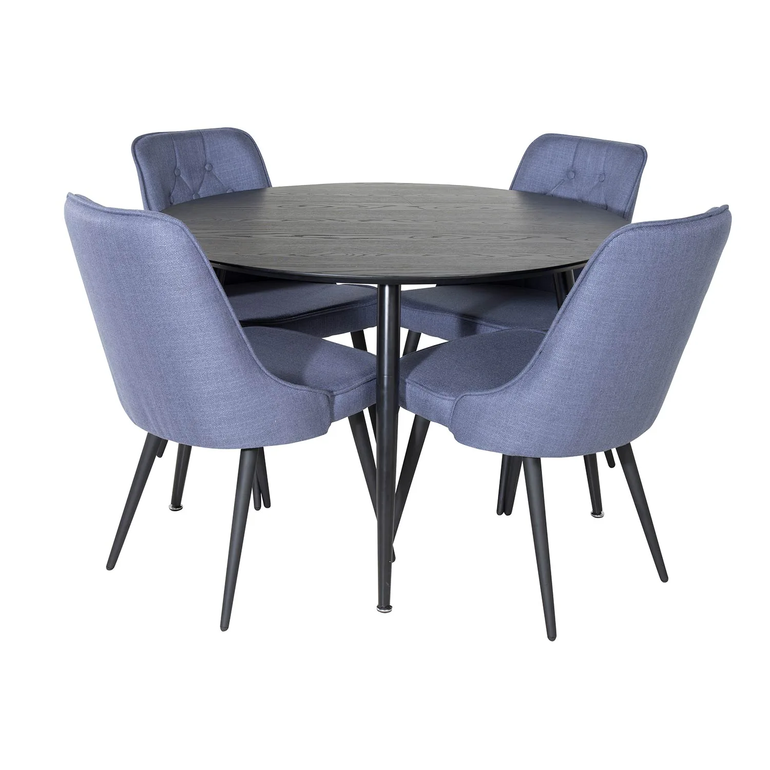 Matgrupp Venture Home Disa Rund med 4 Vera Stolar Polyestertyg