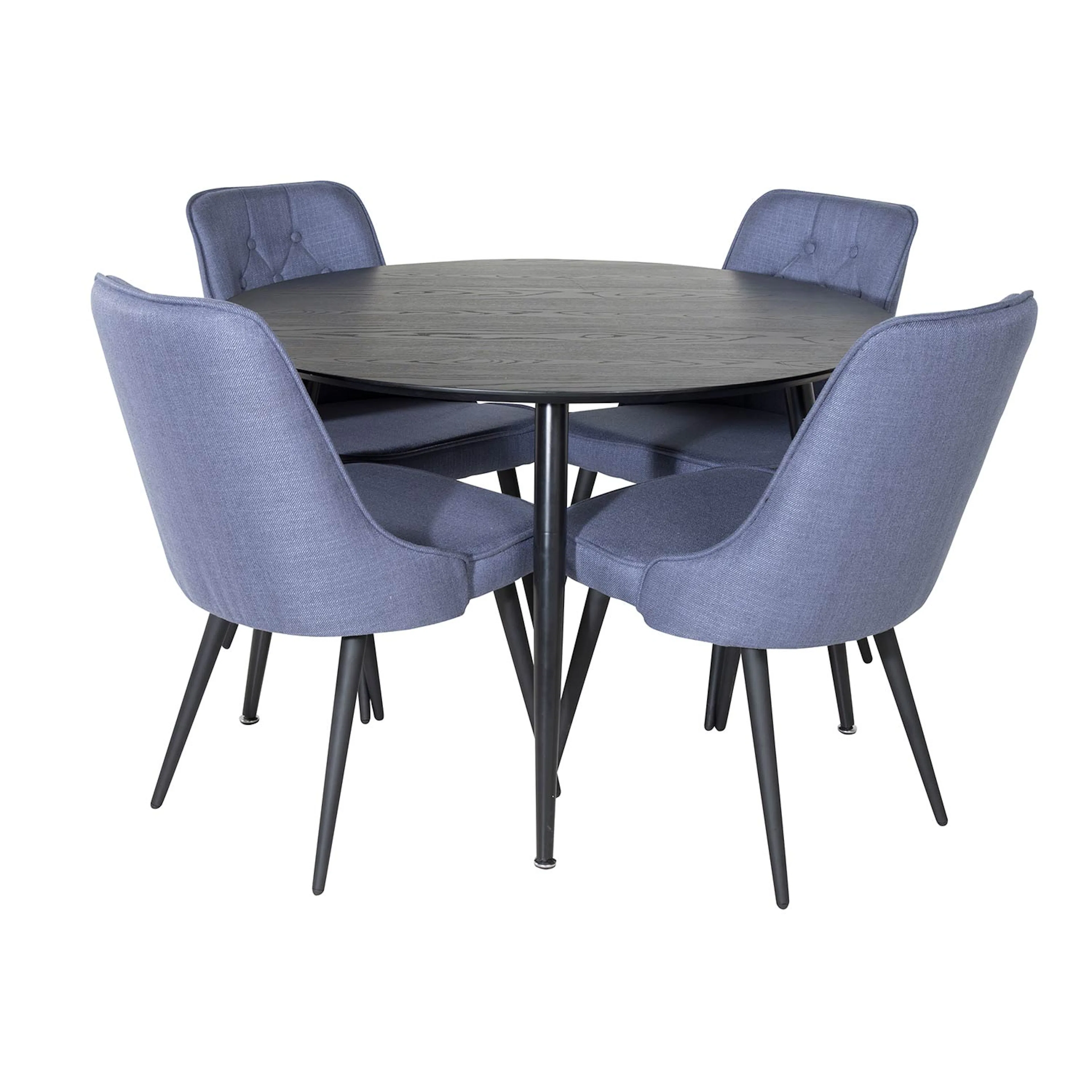 Matgrupp Venture Home Disa Rund med 4 Vera Stolar Polyestertyg