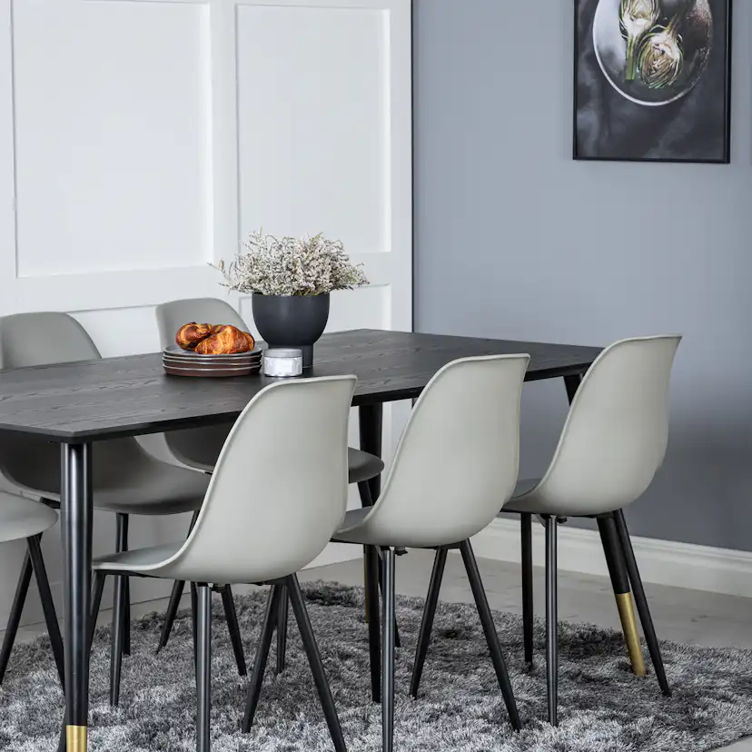 Matgrupp Venture Home Dipp med 6 Polar Plast Stolar