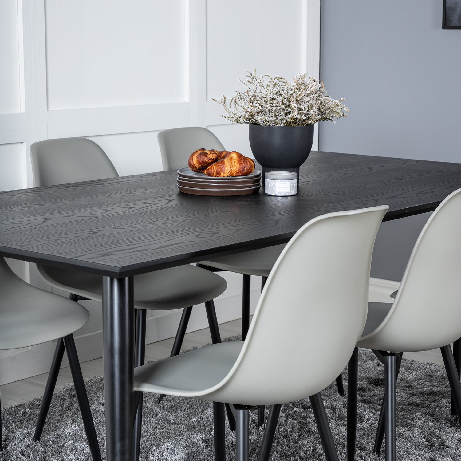 Matgrupp Venture Home Dipp med 6 Polar Plast Stolar