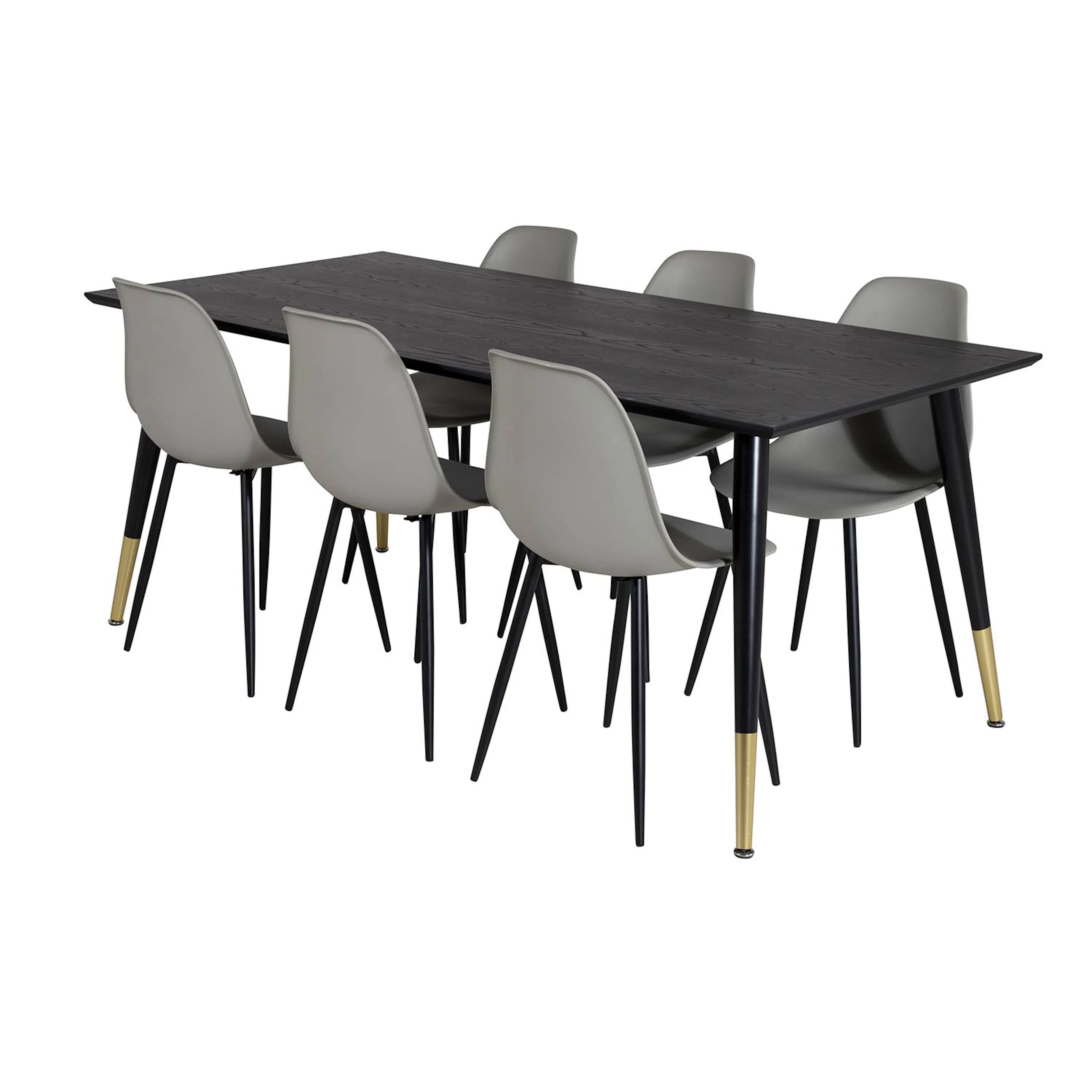 Matgrupp Venture Home Dipp med 6 Polar Plast Stolar