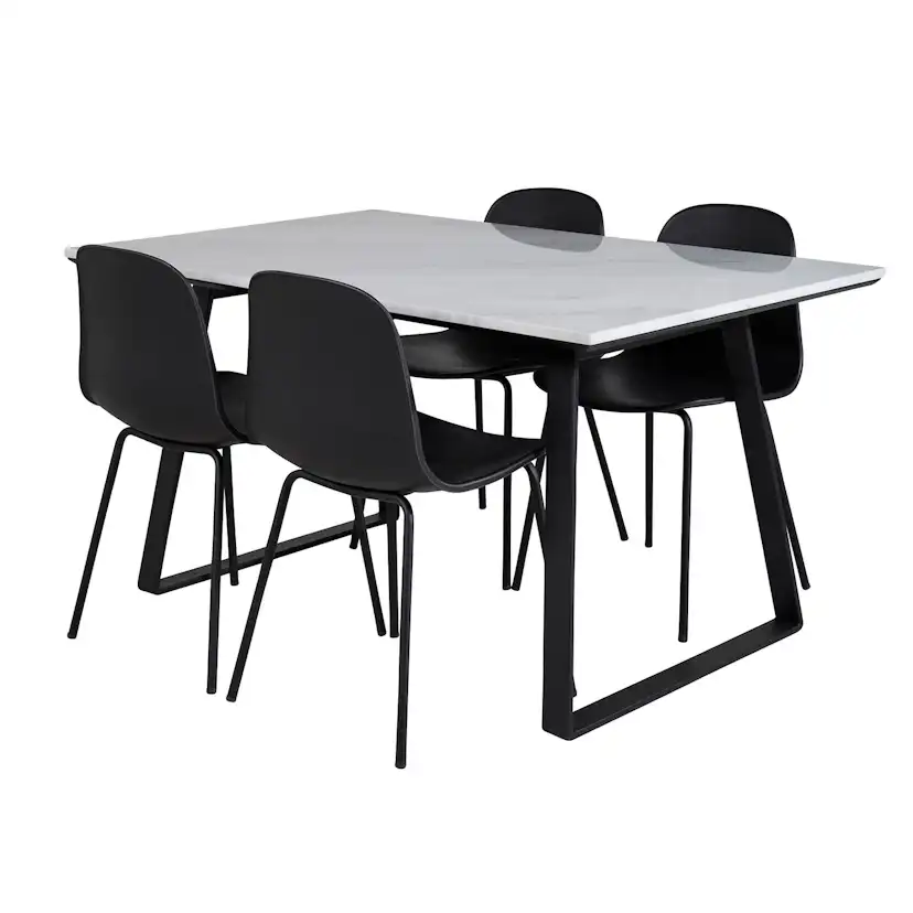 Matgrupp Venture Home Estelle 140 med 4 Ardi Stolar