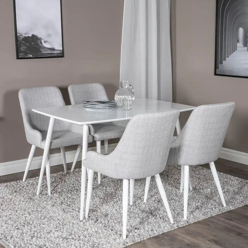 Matgrupp Venture Home Pobbie med 4 Plake Stolar Polyestertyg