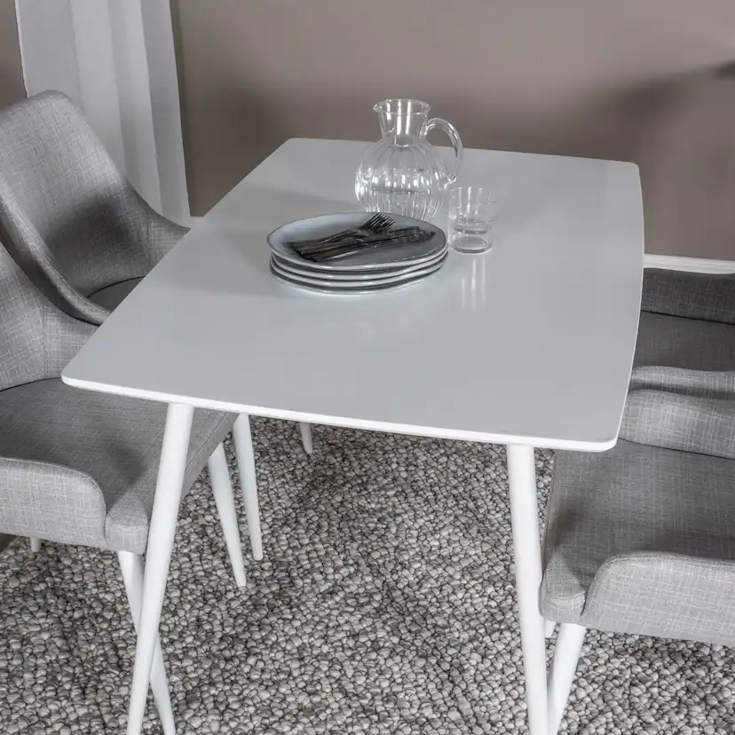 Matgrupp Venture Home Pobbie med 4 Plake Stolar Polyestertyg