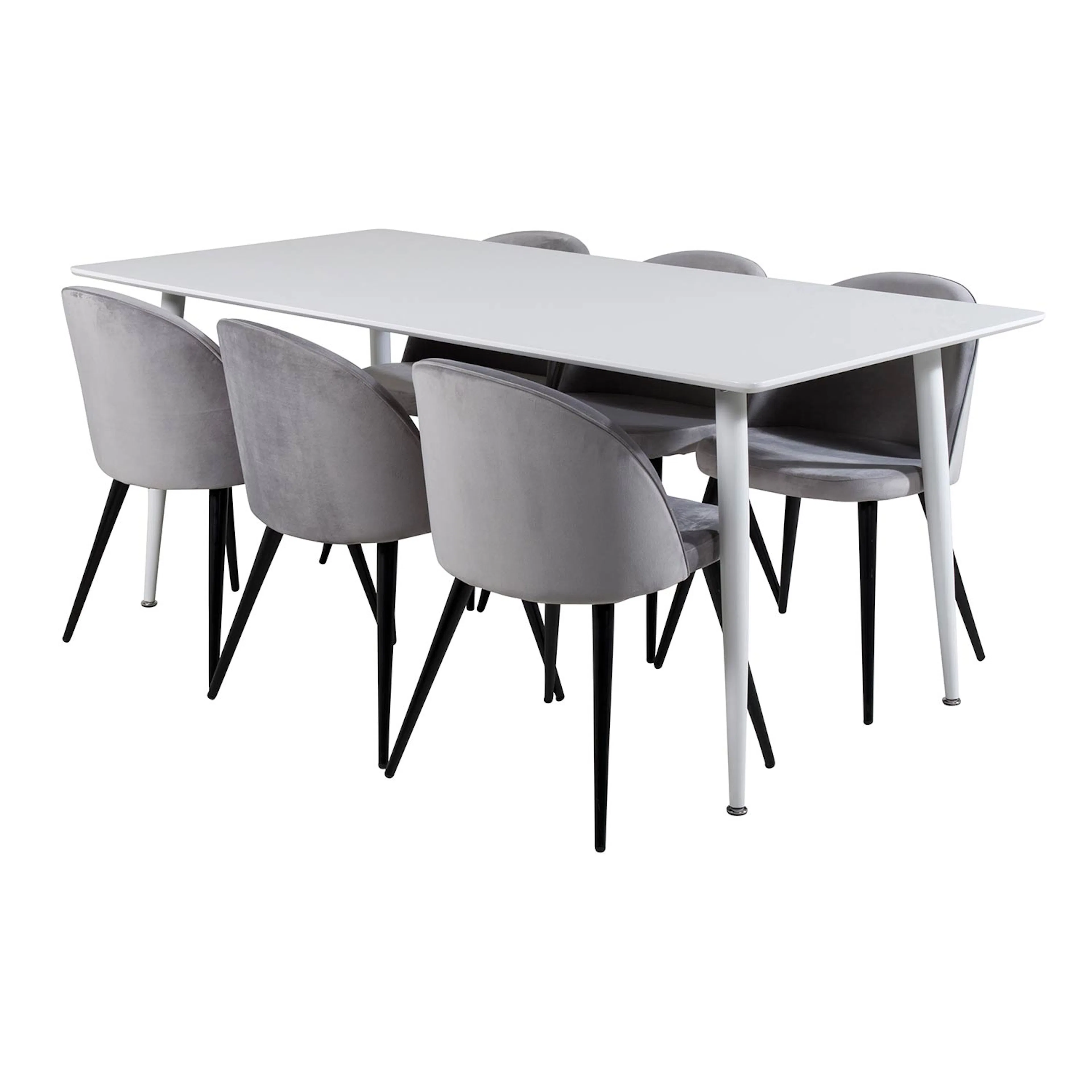 Matgrupp Venture Home Pobbie med 6 Valentina Stolar Sammet